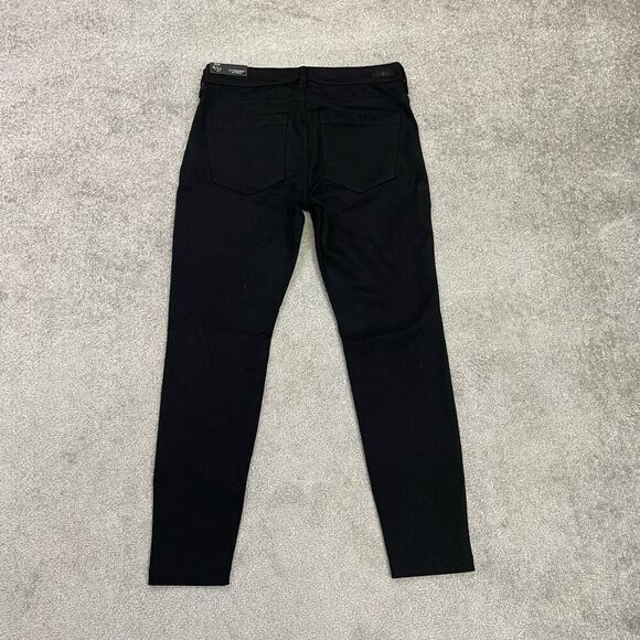NWT Liverpool Womens Zip Fly Skinny Cropped Ankle Trouser Pants Black Size 4/27 - Picture 4 of 12